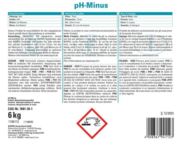 PH-Minus 6 kg Granulés - Bayrol – Image 2