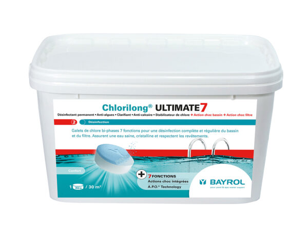 Chlorilong Ultimate7 4.8 kg 16 tablettes - Bayrol